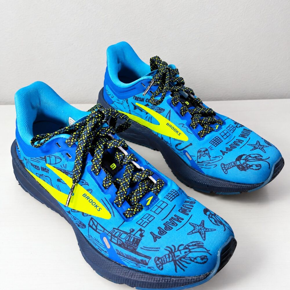 Brooks Launch 9 'Boston' Womens US 7 Blue Nightlife Running Shoes